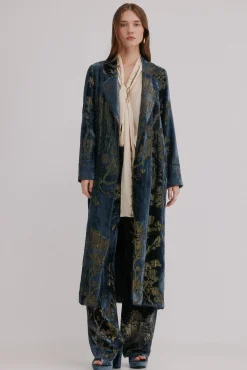 Hoss Intropia Sobretudos-Elodie. Casaco jacquard Azul