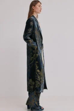 Hoss Intropia Sobretudos-Elodie. Casaco jacquard Azul