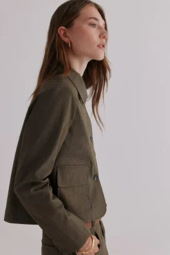 Hoss Intropia Sobretudos-Eloísa. Jaqueta casual Verde