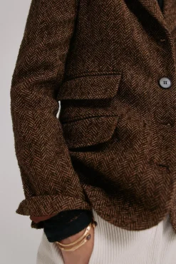 Hoss Intropia Blazers-Elsa. Blazer espiga Castanho