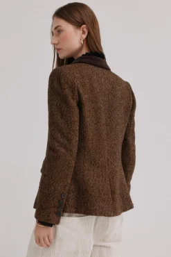 Hoss Intropia Blazers-Elsa. Blazer espiga Castanho