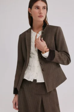 Hoss Intropia Blazers-Emily. Blazer ajustado Castanho