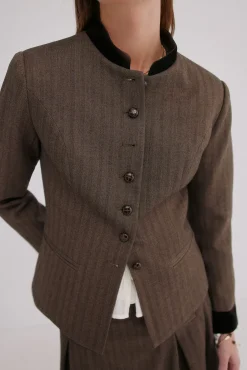 Hoss Intropia Blazers-Emily. Blazer ajustado Castanho