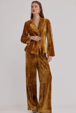 Hoss Intropia Blazers-Erin. Blazer com laçada Dourado