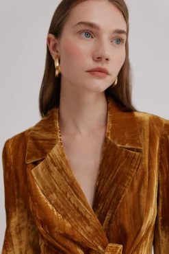 Hoss Intropia Blazers-Erin. Blazer com laçada Dourado