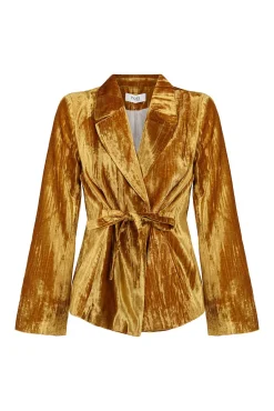 Hoss Intropia Blazers-Erin. Blazer com laçada Dourado