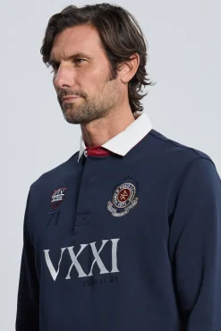 Valecuatro Polos-Escudo marinho Rugby Azul