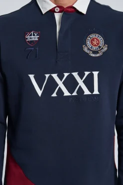 Valecuatro Polos-Escudo marinho Rugby Azul