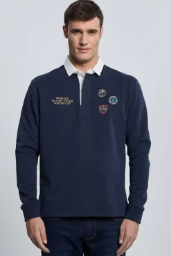Valecuatro Polos-Escudos marinho Rugby 3 Azul