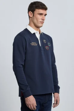 Valecuatro Polos-Escudos marinho Rugby 3 Azul