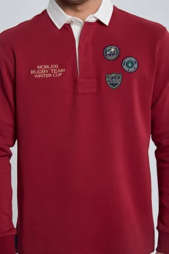 Valecuatro Polos-Escudos bordô de rugby 3 Granada