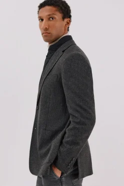 Cortefiel Blazers|Blazers-Espiga de lã de peixe Cinzento