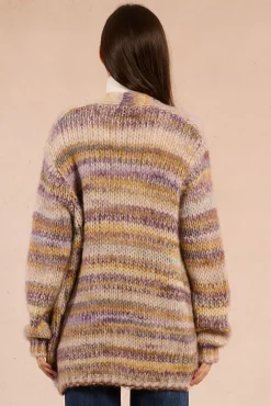 Molly Bracken Camisolas-Estampado riscas manga comprida feminino Multicolorido