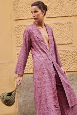 Hoss Intropia Sobretudos-Estela. quimono jacquard Subiu