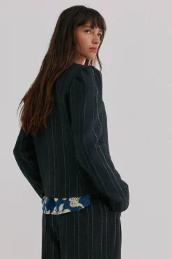 Hoss Intropia Blazers-Estela. Blazer riscas Cinzento