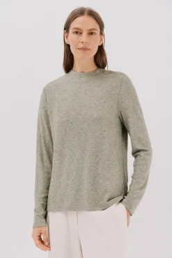 Cortefiel T-Shirts-Estrutura de losango superior Verde