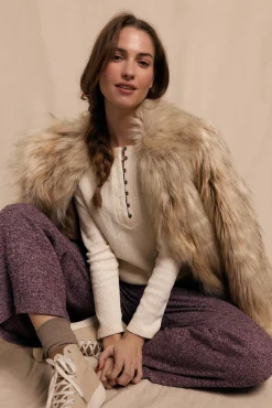 Slowlove Blusas-Estrutura do padeiro superior Ecru