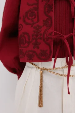 Hoss Intropia Sobretudos-Eva. jaqueta bordada Granada