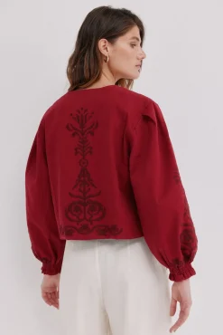 Hoss Intropia Sobretudos-Eva. jaqueta bordada Granada