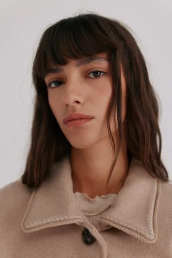 Hoss Intropia Casacos-Fabiana. Sobretudo curto Cinzento