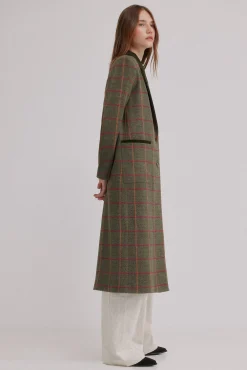 Hoss Intropia Sobretudos|Casacos-Fabrizia. Sobrecasaca xadrez Khaki