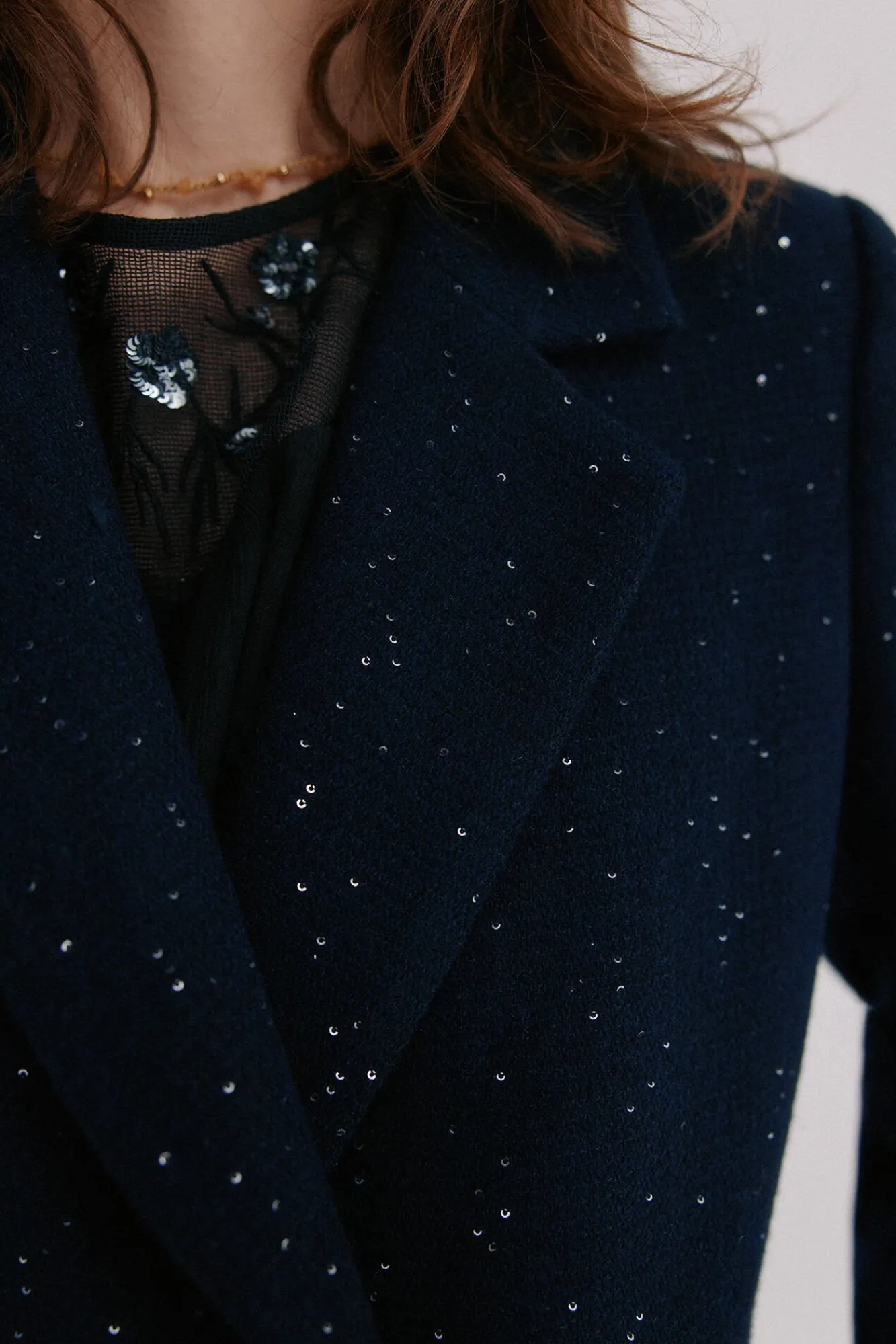 Hoss Intropia Casacos-Farah. Sobretudo cruzado Azul