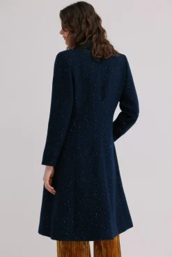 Hoss Intropia Casacos-Farah. Sobretudo cruzado Azul