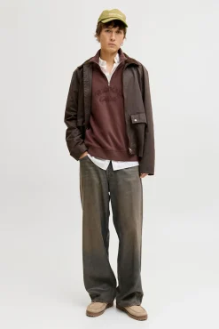 Jack & Jones Sweatshirts-Fecho-Éclair com gola estampado