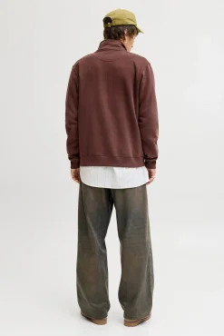 Jack & Jones Sweatshirts-Fecho-Éclair com gola estampado