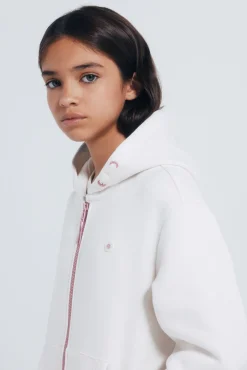 Springfield Kids Sweatshirts|T-Shirts-fecho-éclair com Sweatshirt para menina branco