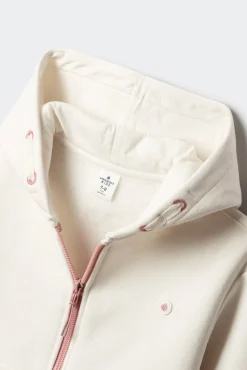 Springfield Kids Sweatshirts|T-Shirts-fecho-éclair com Sweatshirt para menina branco