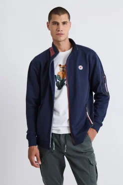 Williot Sweatshirts-Fecho-Éclair com sweatshirt Sport Azul