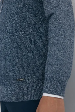 Pedro del Hierro Camisolas-Fecho-éclair com zíper torcido Azul