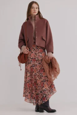 Hoss Intropia Casacos-Federica. Sobretudo curto Subiu