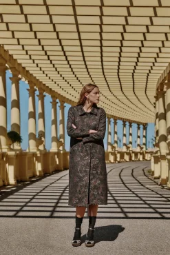 Hoss Intropia Sobretudos|Casacos-Fiorella. Sobrecasaca jacquard Cinzento