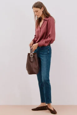 Cortefiel Malas-fivela de comprador Castanho