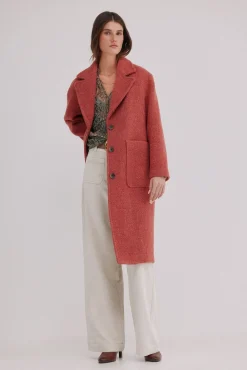 Hoss Intropia Casacos-Flora. Sobretudo com bolsos Subiu