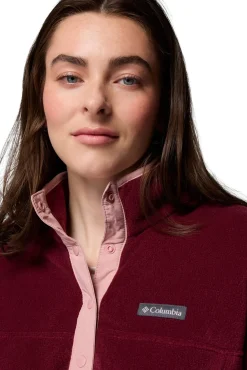 Columbia Sobretudos-Forro polar com meio zíper estampado