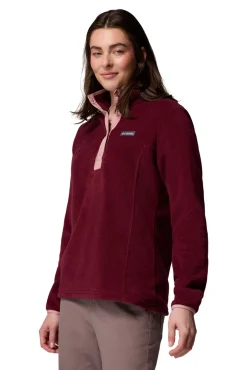 Columbia Sobretudos-Forro polar com meio zíper estampado