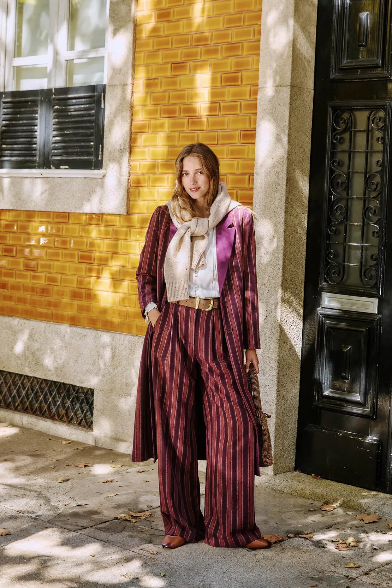 Hoss Intropia Sobretudos|Casacos-Francesca. Sobrecasaca riscas Granada