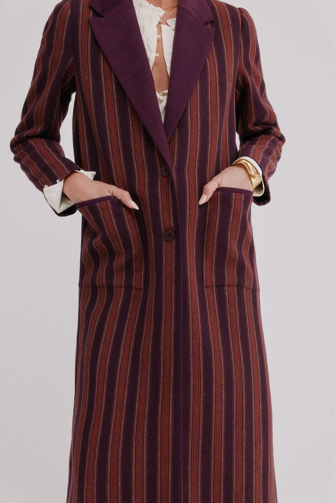 Hoss Intropia Sobretudos|Casacos-Francesca. Sobrecasaca riscas Granada