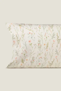 Textura Fronha|Almofadas-Fronha de cetim estampada branco