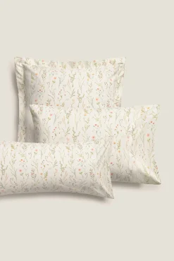 Textura Fronha|Almofadas-Fronha de cetim estampada branco