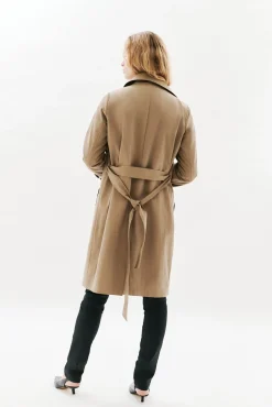 Caroll Gabardines|Sobretudos-Gabardina abotoada Tostado