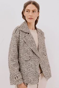 Cortefiel Gabardines|Casacos-Gabardina curta Multicolorido