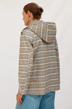 Cortefiel Gabardines|Casacos-Gabardina curta com véu Multicolorido