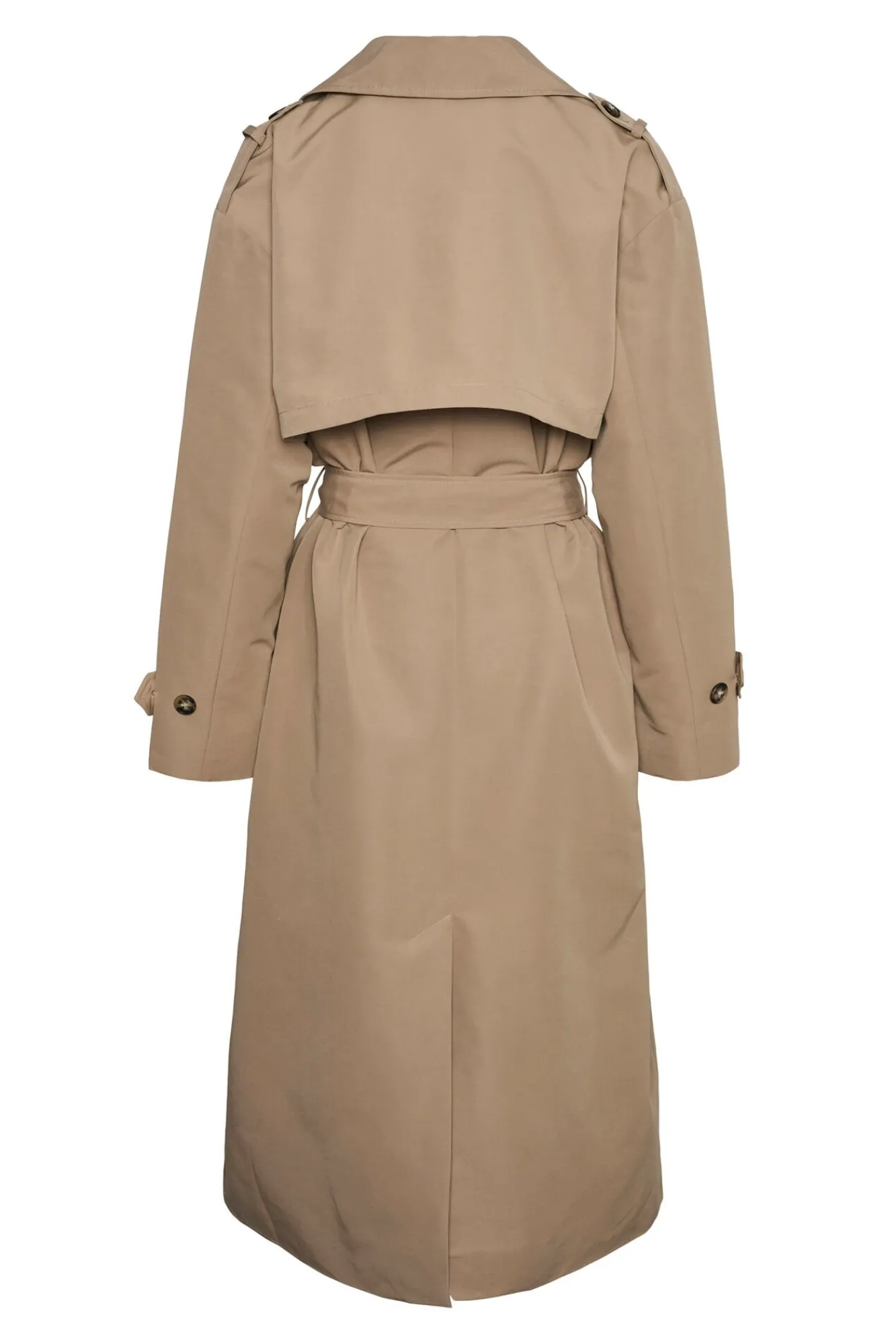 Vero Moda Gabardines|Sobretudos-Gabardina longo básico Castanho