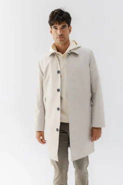 elPulpo Sobretudos|Ultralights-Gabardina ultraleve Vostok Ecru