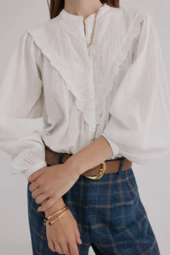 Hoss Intropia Blusas-Gael. Blusa bordada Ecru