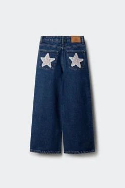 Springfield Kids Calças-Garota Estrela do Jeans azul